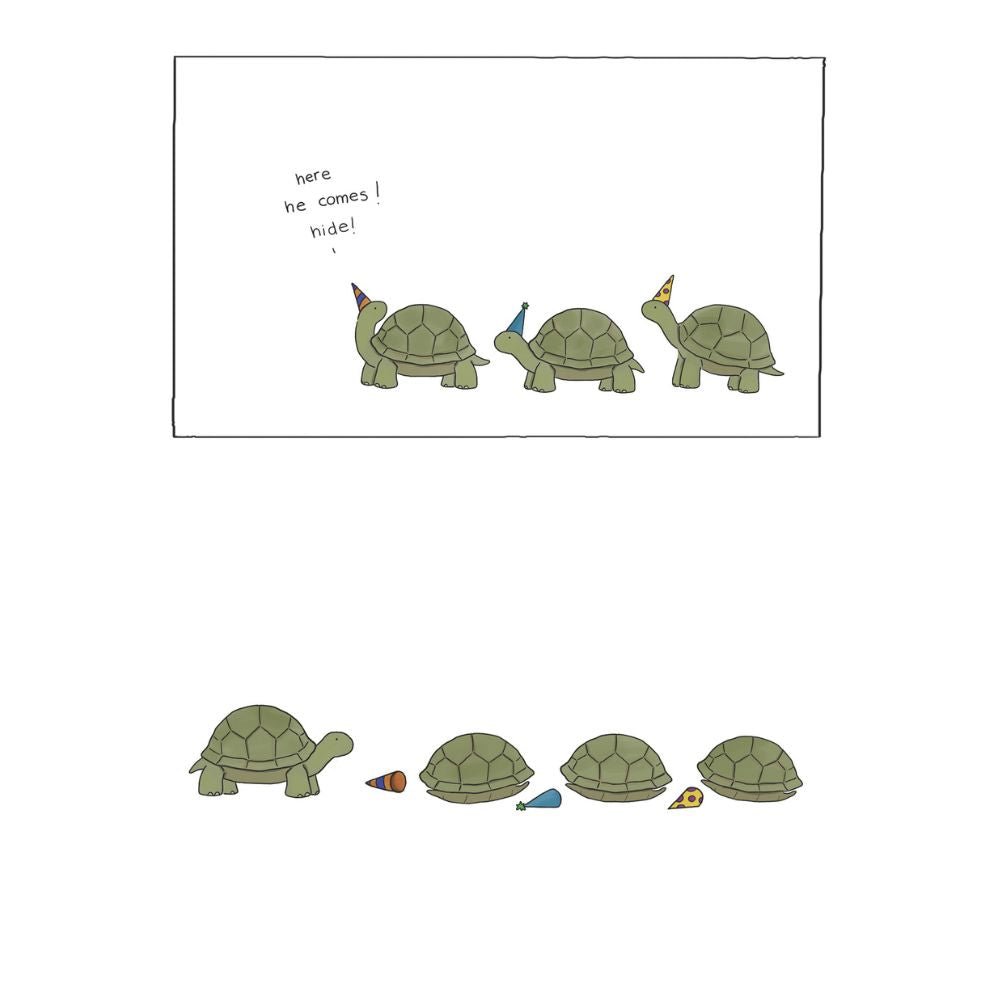 Woodmansterne Surprise Tortoise Birthday Card - Old Railway Line Garden Centre