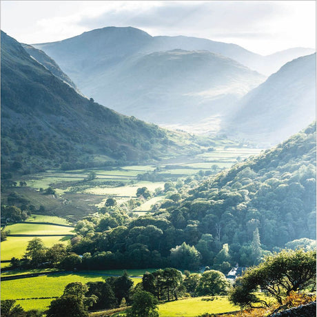 Woodmansterne Thorneythwaite Farm Cumbria Blank Card - Old Railway Line Garden Centre