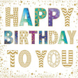 Woodmansterne To You Graphic Text Birthday Card - Old Railway Line Garden Centre