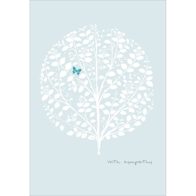 Woodmansterne Tree Special Thoughts Sympathy Card - Old Railway Line Garden Centre