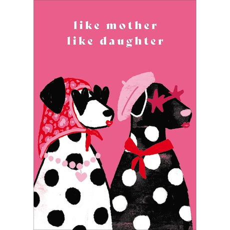 Woodmansterne Two Dalmatians Mother's Day Card - Old Railway Line Garden Centre
