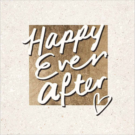 Woodmansterne Wedding Happy Ever After Text Card - Old Railway Line Garden Centre