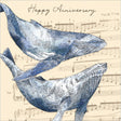 Woodmansterne Whales Harmony Anniversary Card - Old Railway Line Garden Centre