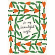 Woodmansterne Wife Beautiful Heart Wreath Birthday Card - Old Railway Line Garden Centre