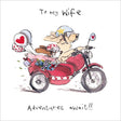 Woodmansterne Wife Dogs on Motorbike Adventure Card - Old Railway Line Garden Centre