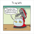 Woodmansterne Wife Life is an Adventure Fish Funny Card - Old Railway Line Garden Centre