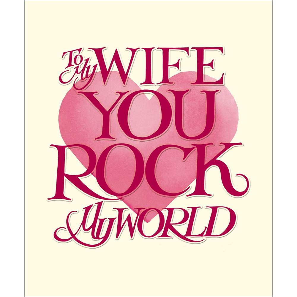 Woodmansterne Wife My World Heart Card