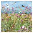 Woodmansterne Wildflowers on a Cliff Blank Card - Old Railway Line Garden Centre