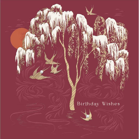 Woodmansterne Willow Tree Growth & Grace Birthday Card - Old Railway Line Garden Centre