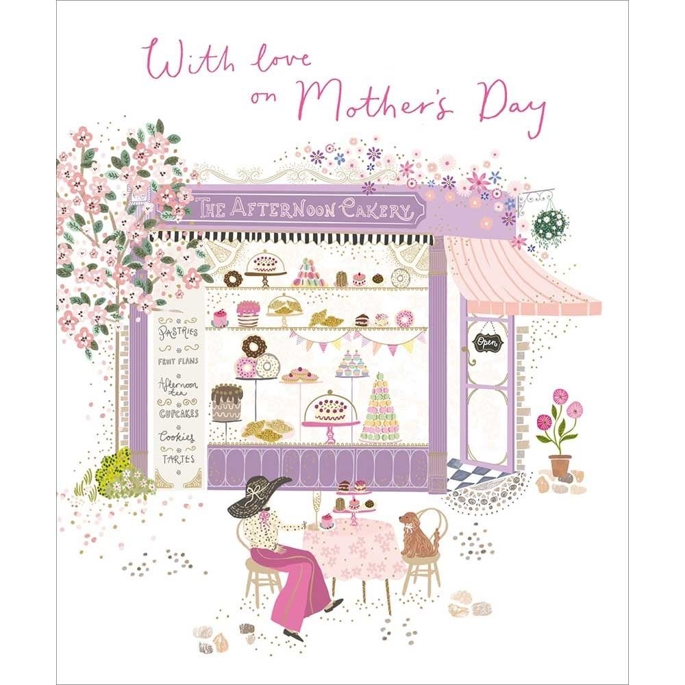 Woodmansterne With Love Afternoon Tea Mother's Day Card - Old Railway Line Garden Centre