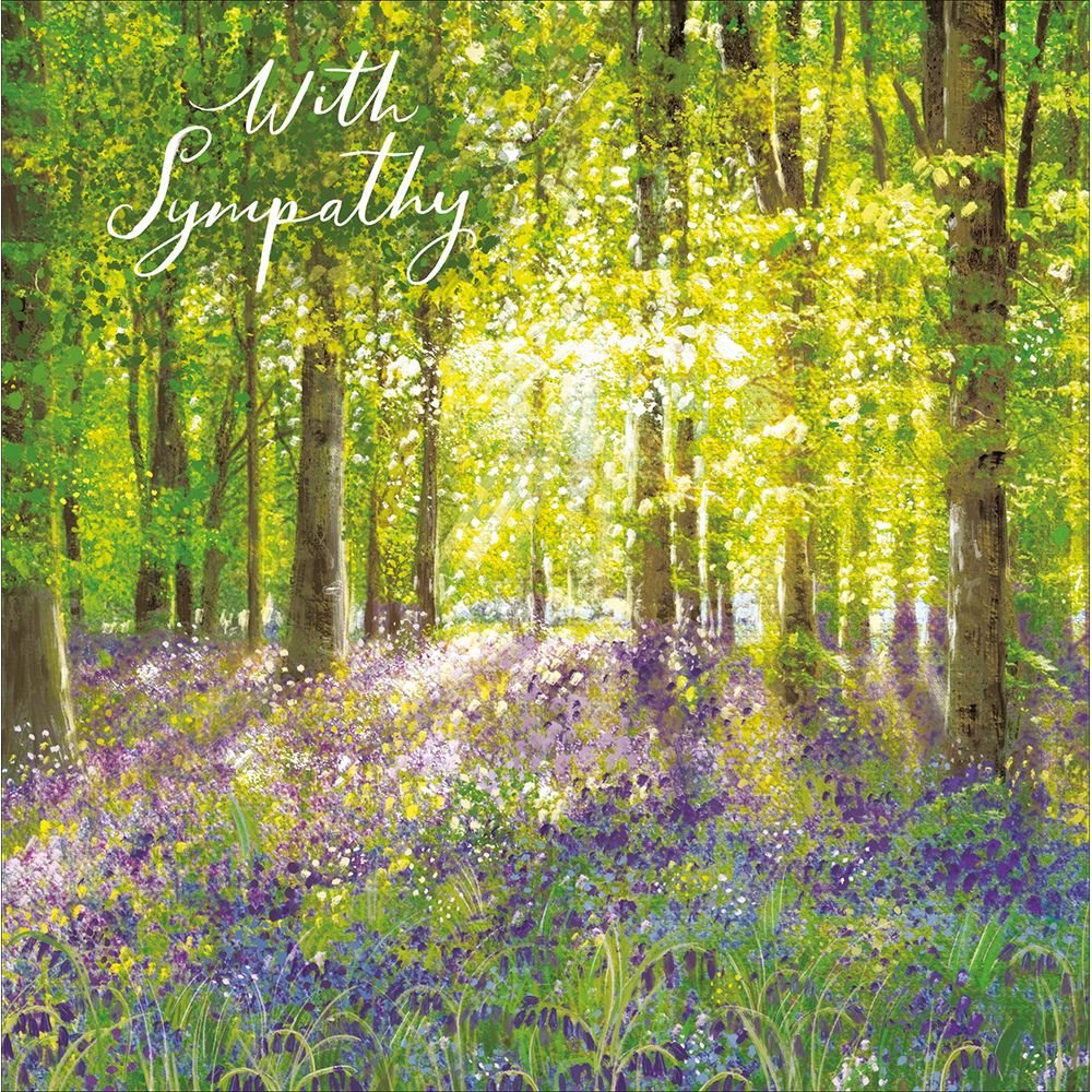 Woodmansterne With Sympathy Woodland Flowers Card - Old Railway Line Garden Centre
