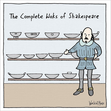 Woodmansterne Woks of Shakespeare Blank Card - Old Railway Line Garden Centre