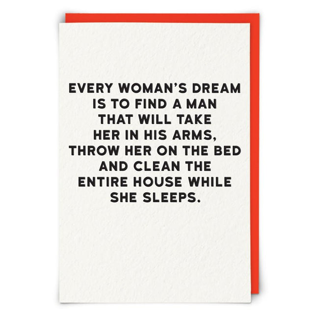 Woodmansterne Woman's Dream Blank Card - Old Railway Line Garden Centre
