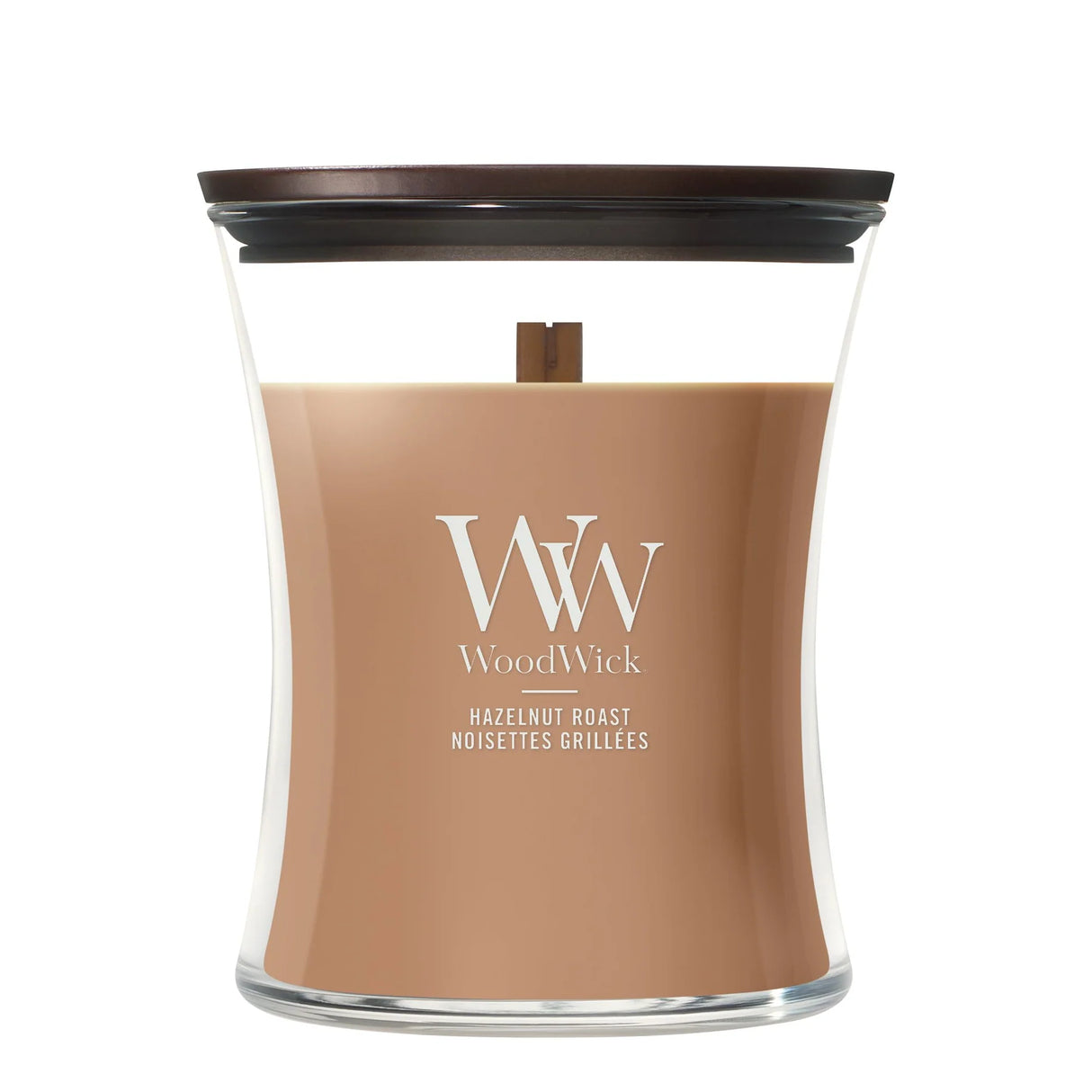 Wood Wick Hazelnut Roast Medium Hourglass Candle
