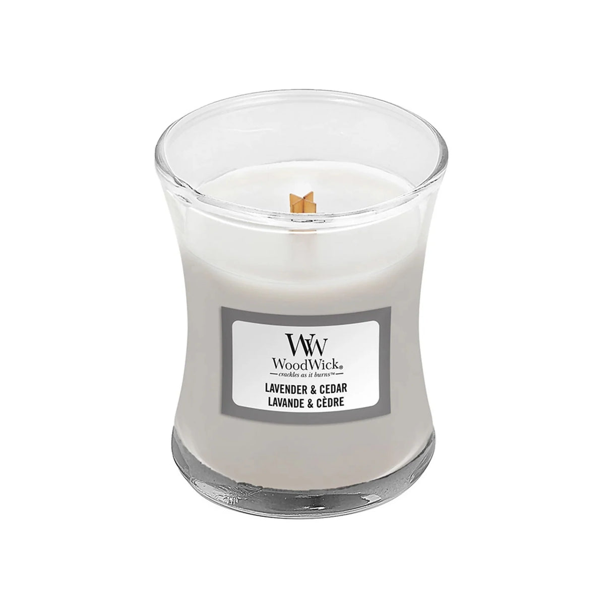 Wood Wick Lavender & Cedar Mini Hourglass Candle