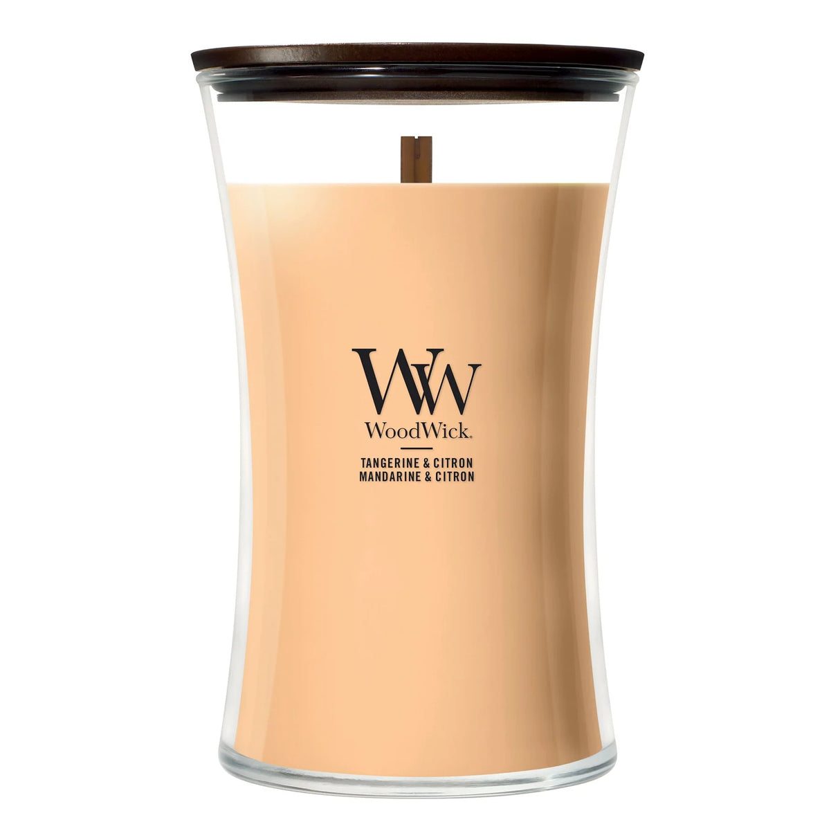 Wood Wick Tangerine & Citron Large Hourglass Candle