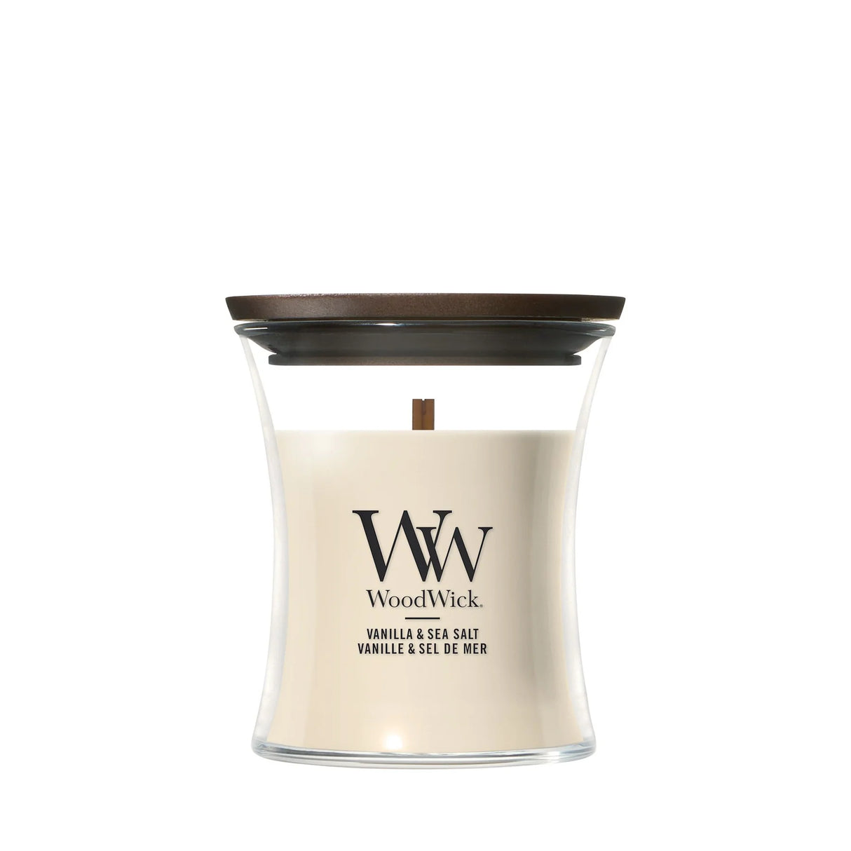 Wood Wick Vanilla & Sea Salt Mini Hourglass Candle