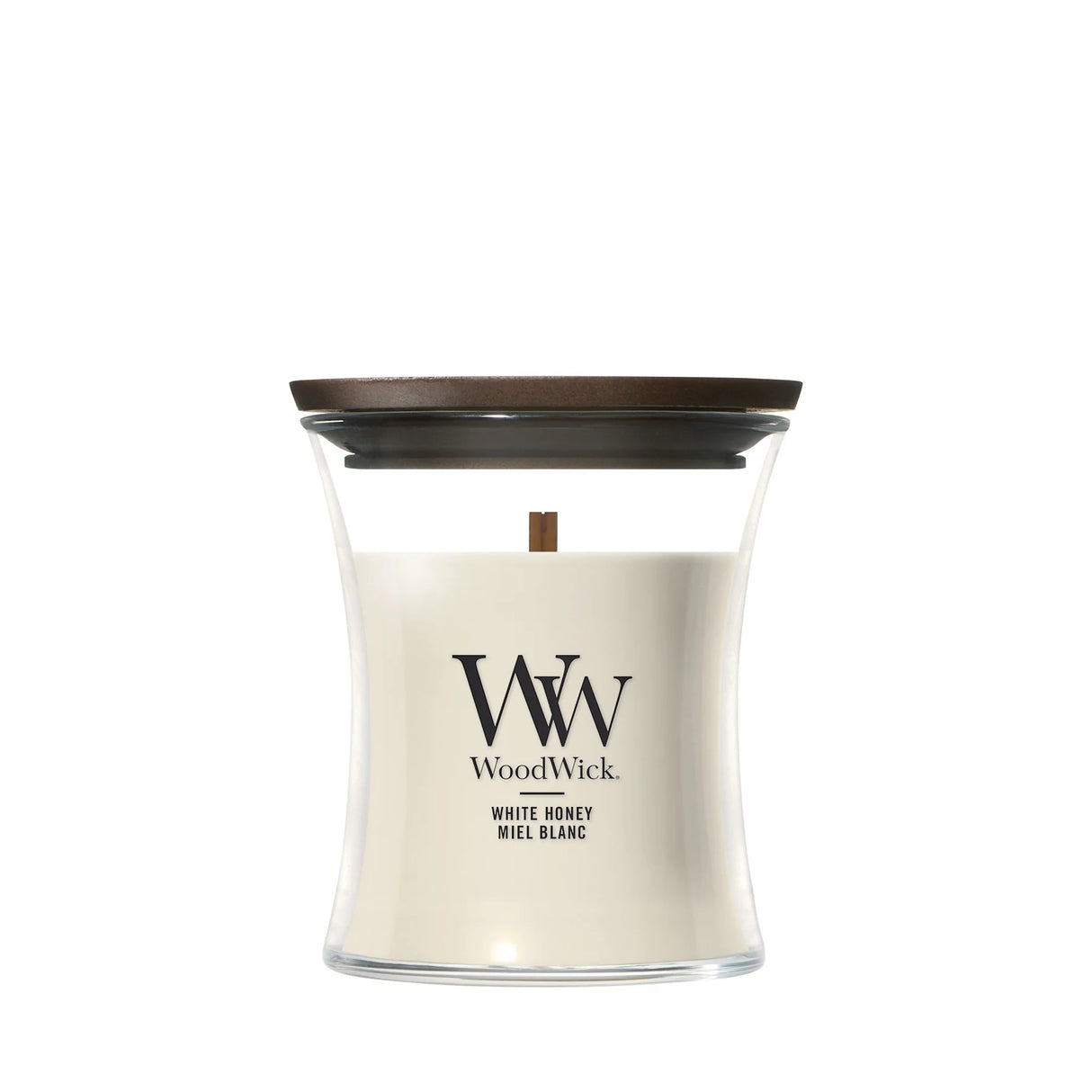 Wood Wick White Honey Mini Hourglass Candle
