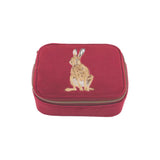 Wrendale 15cm Burgundy Hare Accessory Case