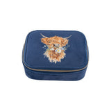 Wrendale 15cm Navy Highland Cow Accessory Case