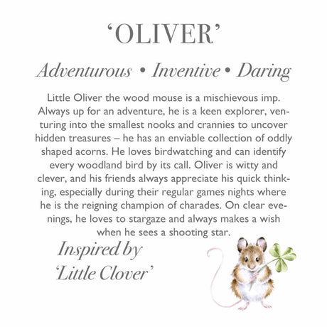 Wrendale 21.5cm Medium 'Oliver' Mouse Character