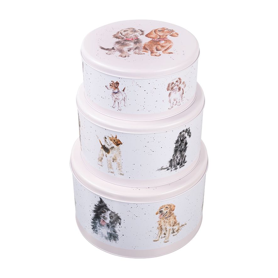 Wrendale 25cm 'A Dog's Life' Dog Cake Tin Nest