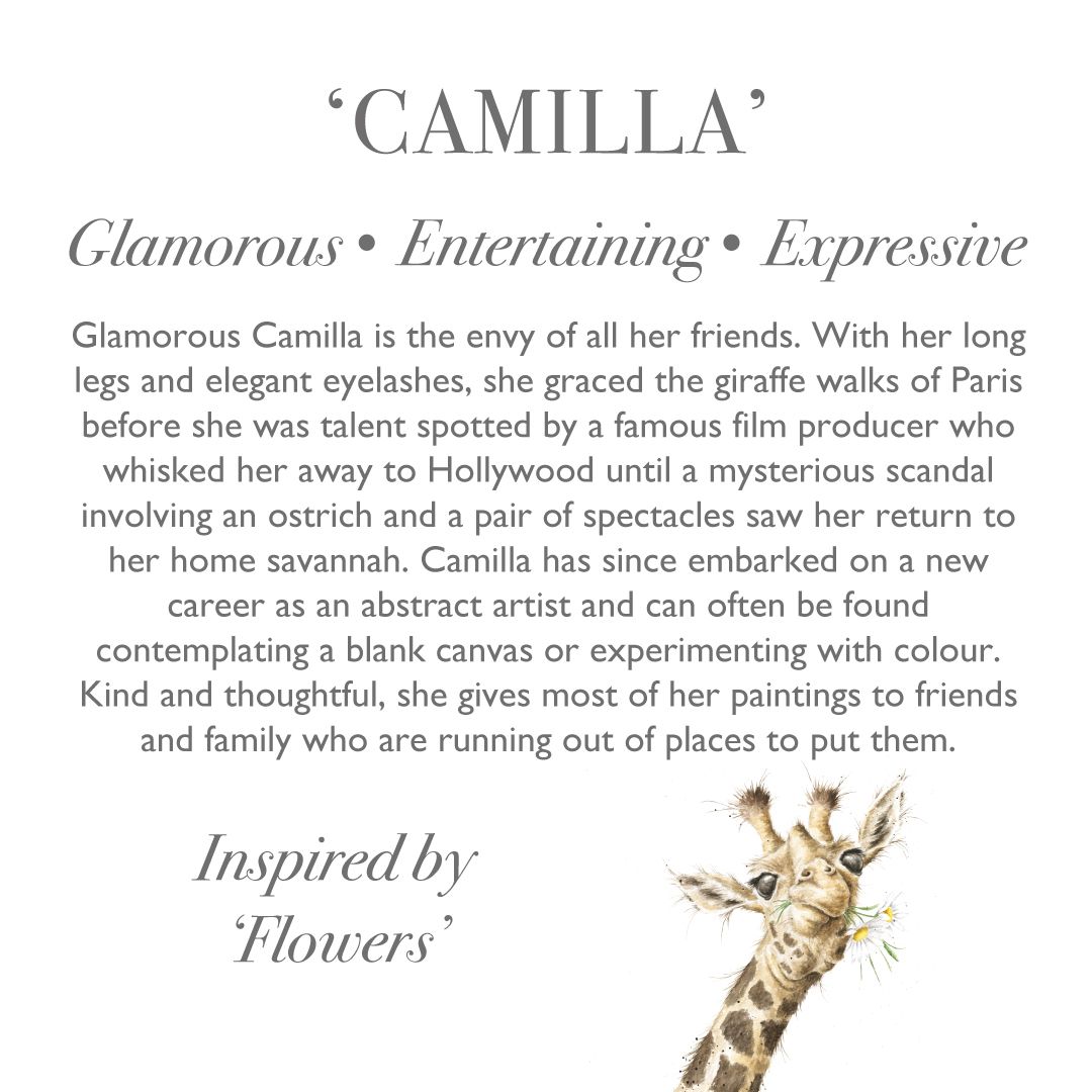 Wrendale 31.5cm 'Camilla' Giraffe Large Plush Character