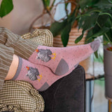 Wrendale 4-7 'Curious Hen' Chicken Socks