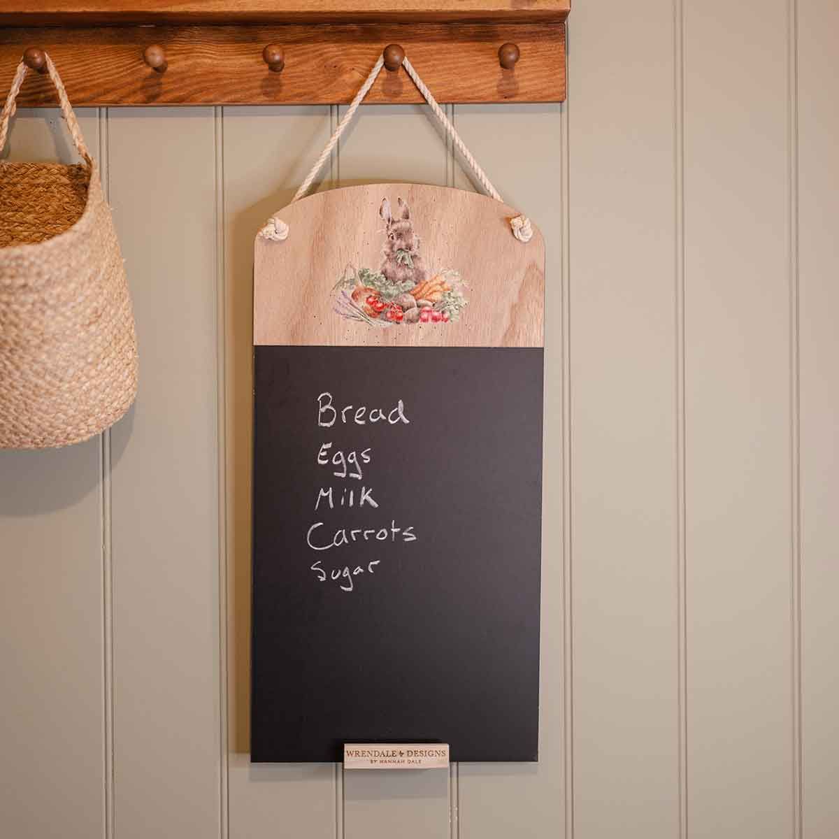 Wrendale 50cm 'Grow Your Own' Rabbit Chalkboard