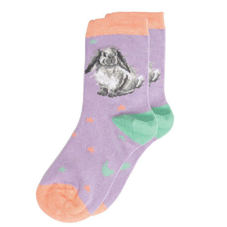 Wrendale 9-12 'Rosie' Rabbit Children's Socks - Old Railway Line Garden Centre