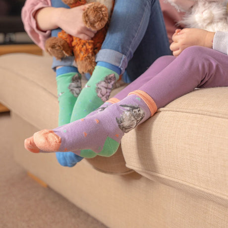 Wrendale 9-12 'Rosie' Rabbit Children's Socks - Old Railway Line Garden Centre