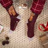 Wrendale 'A Highland Christmas' Highland Cow Men's Christmas Socks