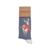 Wrendale 'All Wrapped Up' Donkey Men's Christmas Socks