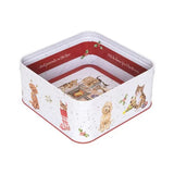 Wrendale 'Country Kitchen' Dog & Cat Christmas Square Tin