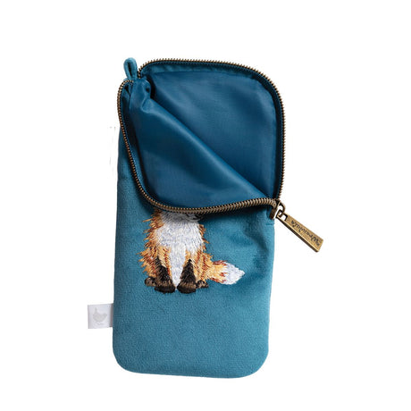 Wrendale 'Daydreamer' Fox Embroidered Glasses Pouch