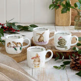 Wrendale Designs 312ml Christmas Mugs - Set of 4