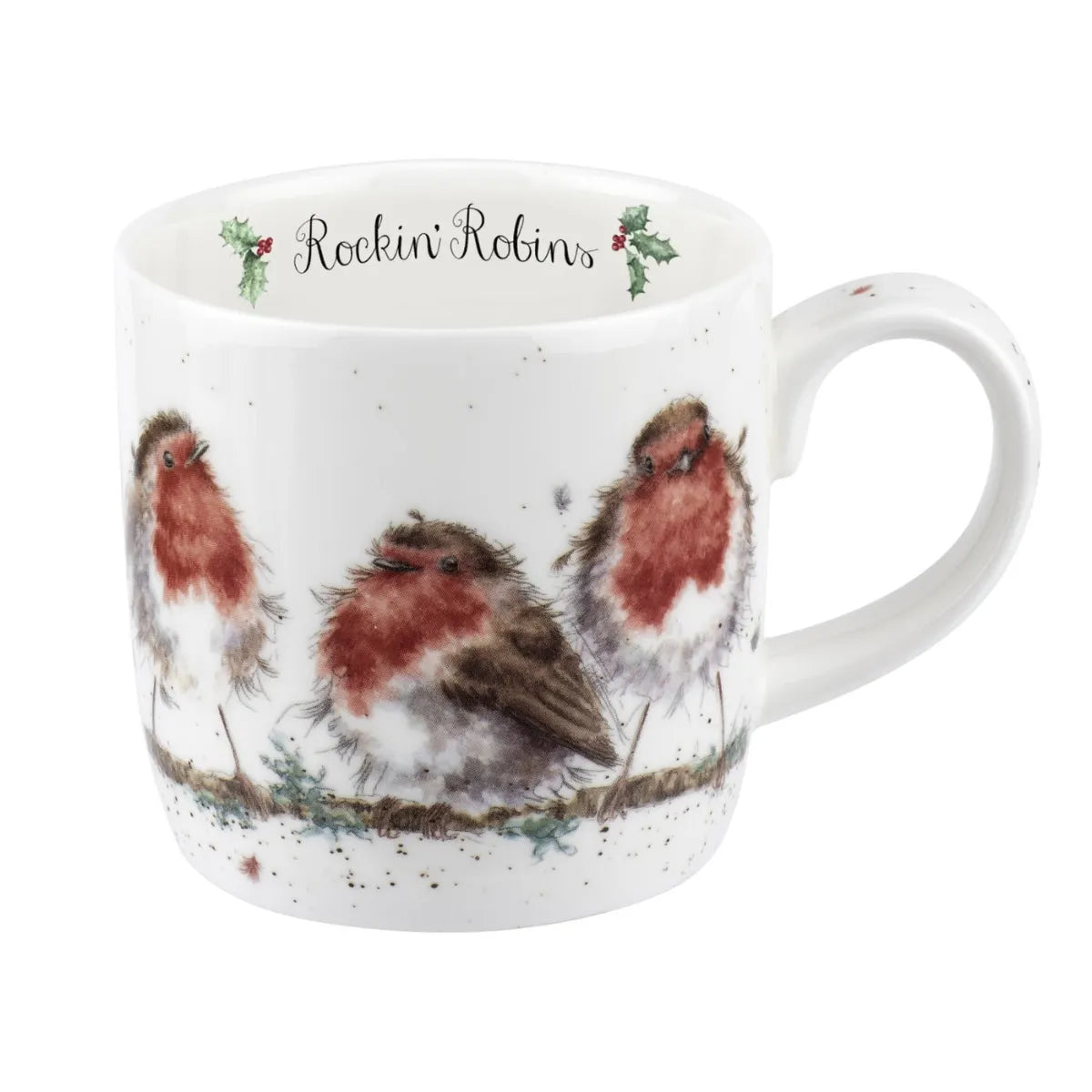 Wrendale Designs 300ml Rockin Robins Fine Bone China Mug