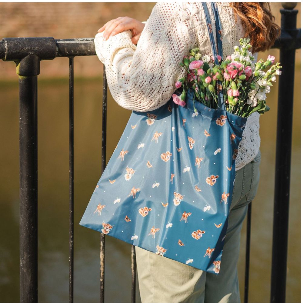 Wrendale Farmyard Friends Foldable Shopping Bag