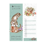Wrendale 'Feline Friends' 2026 Slim Calendar