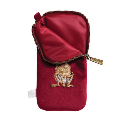 Wrendale 'Golden Hour' Hare Embroidered Glasses Pouch