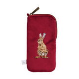 Wrendale 'Golden Hour' Hare Embroidered Glasses Pouch
