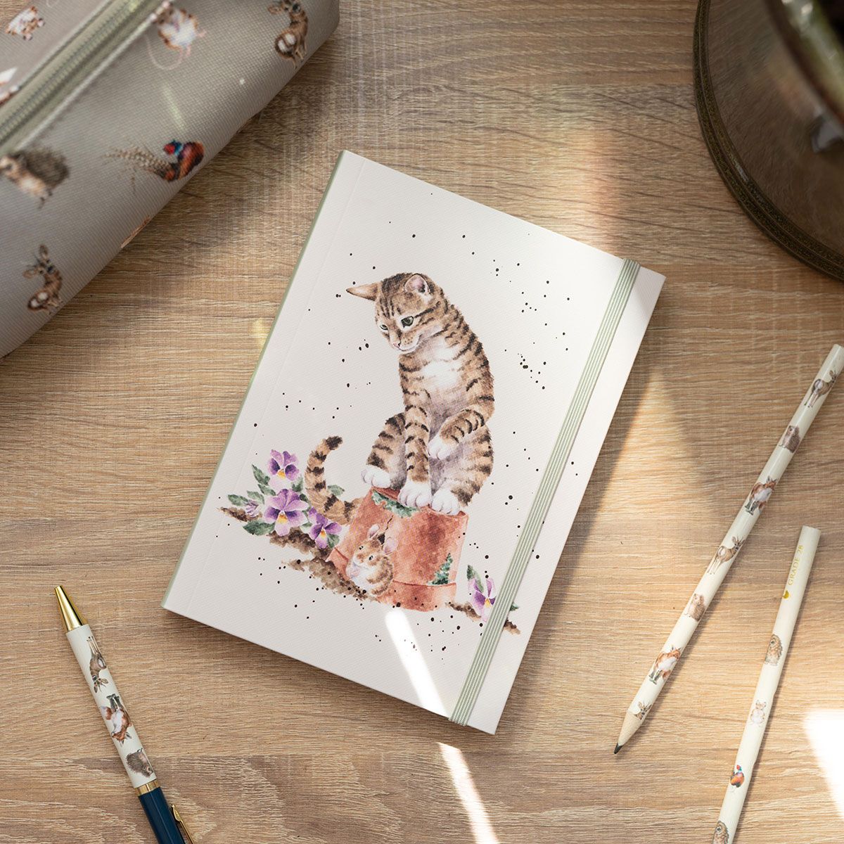 Wrendale 'Hide and Squeak' Cat Flexi Notebook