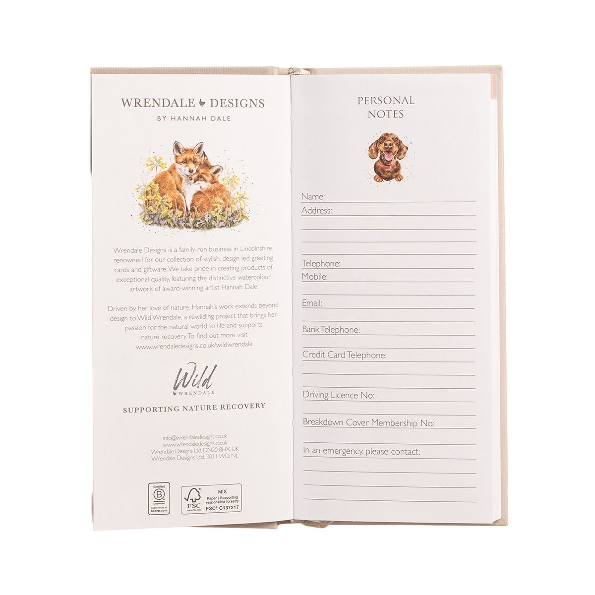 Wrendale Slim Diary 2027