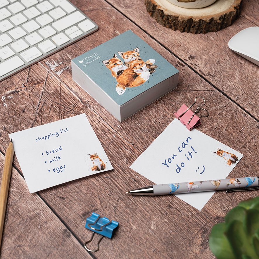 Wrendale 'Snug as a Cub' Fox Sticky Notes
