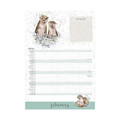 Wrendale 'The Country Set' 2026 Family Calendar