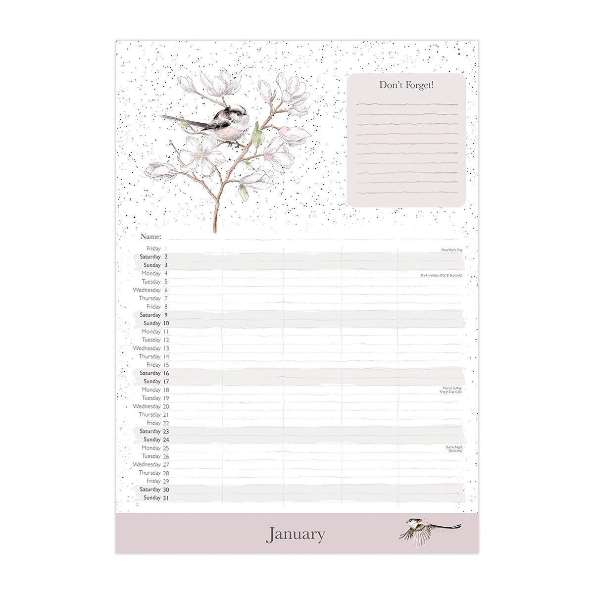 Wrendale 'The Country Set' Family Calendar 2027