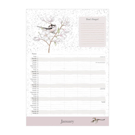 Wrendale 'The Country Set' Family Calendar 2027
