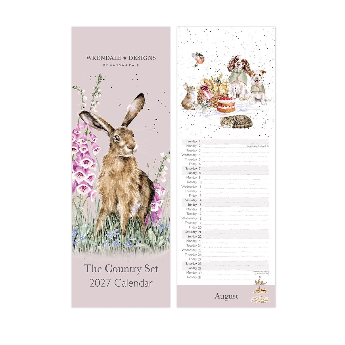 Wrendale 'The Country Set' Slim Calendar 2027