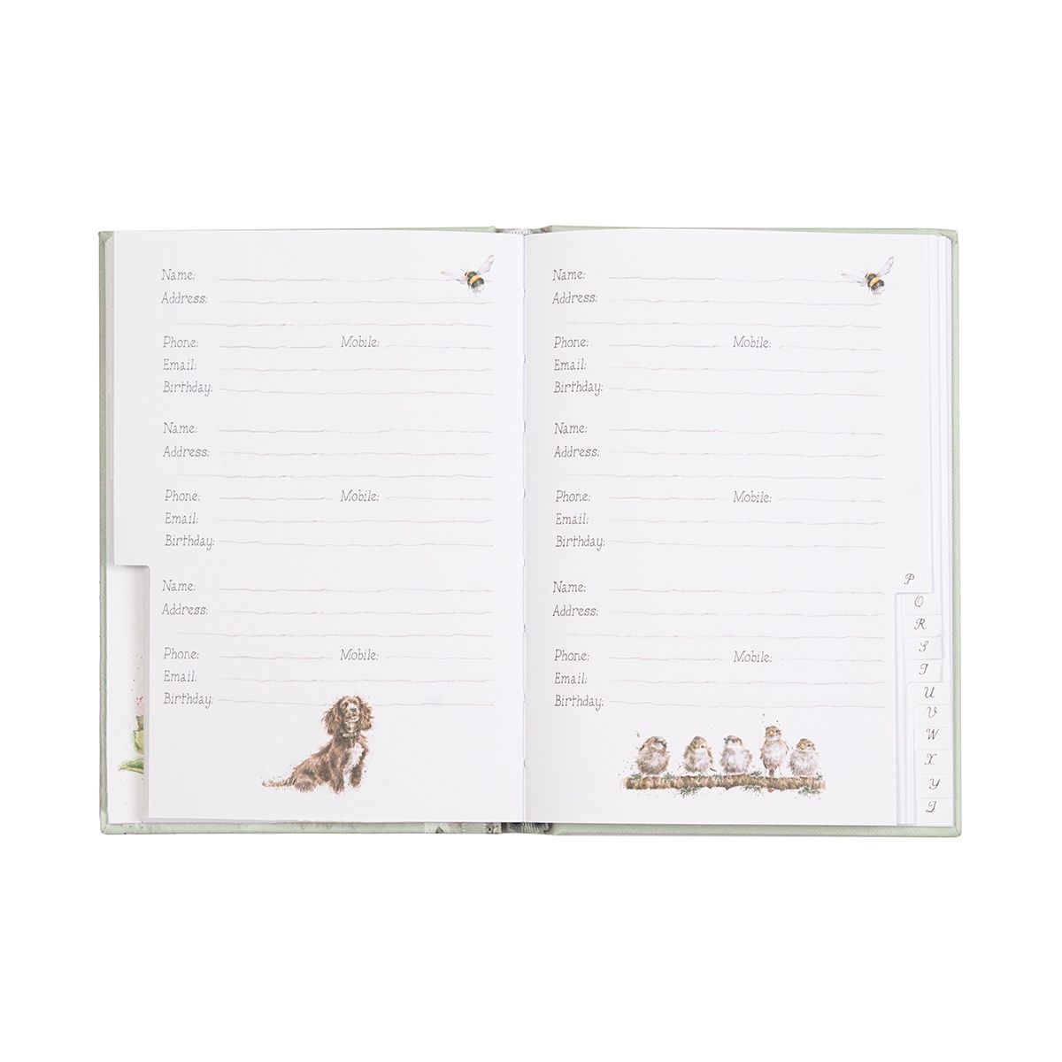 Wrendale 'The Flower Pot' Rabbit Address Book