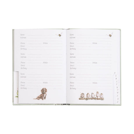 Wrendale 'The Flower Pot' Rabbit Address Book